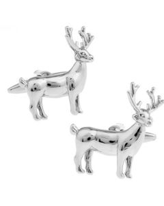 Deer and stag cufflinks with 3D design