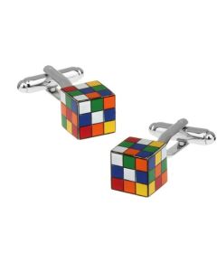 Rubik cube cufflinks
