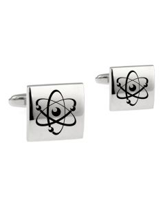 Silver Atom cufflinks