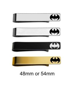 Batman symbol tie clips