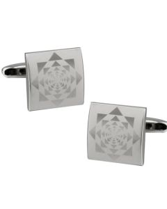Cufflinks with unique triangle shaped pattern