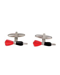Dart shaped cufflinks in New Zealand for dart players and fans.