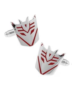 Red Decepticon cufflinks