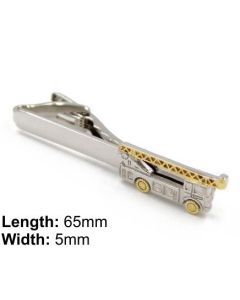 Tie clip with a fire engine