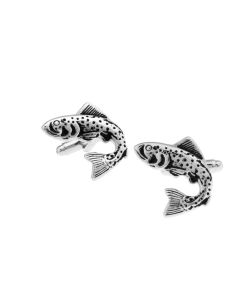 Fish shaped cufflinks