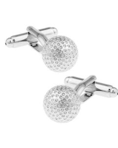 Golf Ball themed cufflinks with polished finish