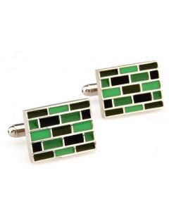 Green style cufflinks