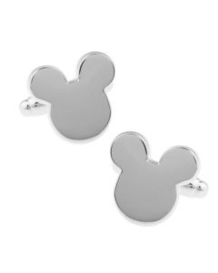 Mickey Mouse cufflinks in silver