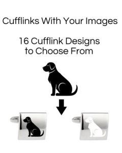 Add your images to a pair of custom cufflinks