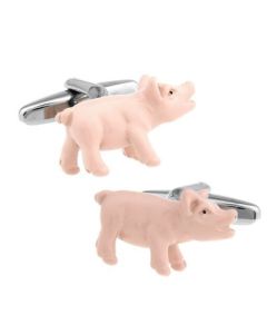 Pig themed cufflinks