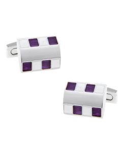 Purple and white squares with a polished finish