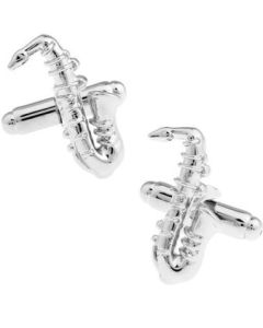 Saxophone cufflinks