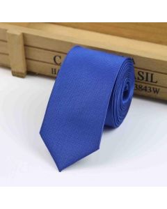 Blue skinny tie for men