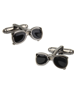 Sun Glasses cufflinks with black lenses