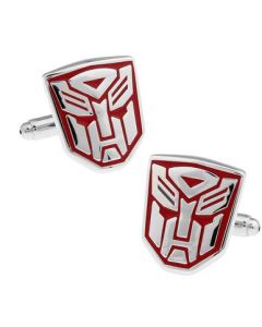 Autobot transformers cufflinks in red