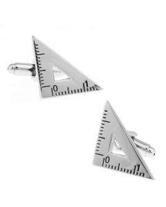 Triangle protractor cufflinks