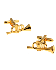 Gold plated Trumpet Cufflinks