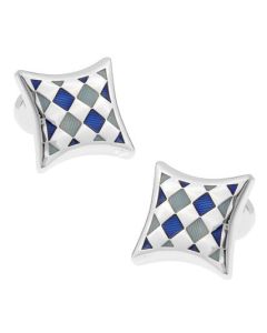 Two tone blue diamond pattern
