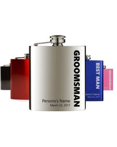 Hip flasks for groomsman and more