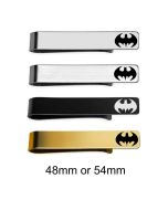 Batman symbol tie clips