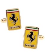 Ferrari badge cufflinks with Gold plating
