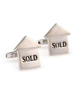 Real Estate Sold Sign Cufflinks