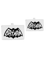 Rectangle cufflinks with Batman design