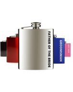 Father of the bride hip flasks